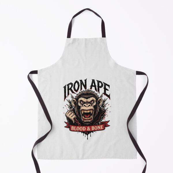 Item preview, Iron Ape Blood & Bone Violent Chimp Metal Illustration designed and sold by Enea Kelo.