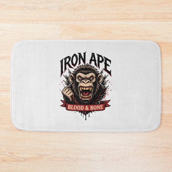 Item preview, Iron Ape Blood & Bone Violent Chimp Metal Illustration designed and sold by Enea Kelo.