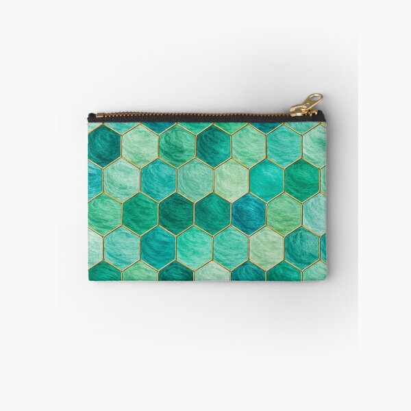 Item preview, Emerald Shades & Hues – Hand Painted Scale Pattern designed and sold by annenambiro.