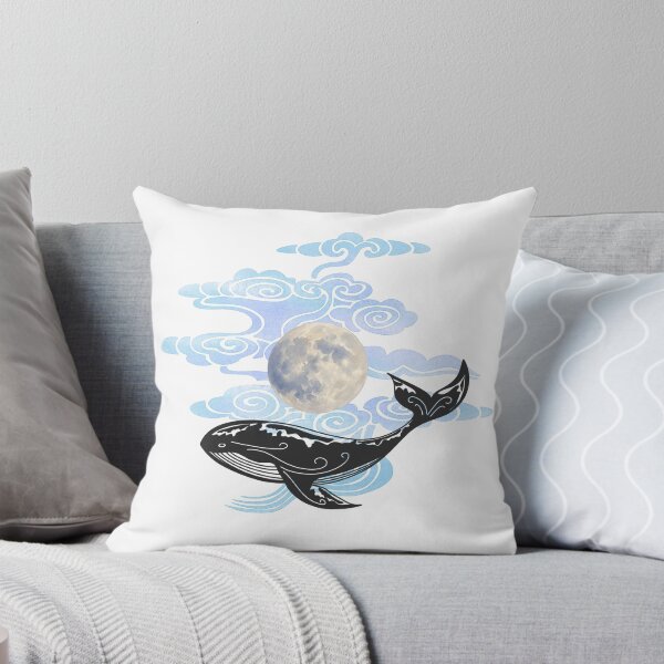 Item preview, Whale swimming beneath the moon designed and sold by BloomWears.