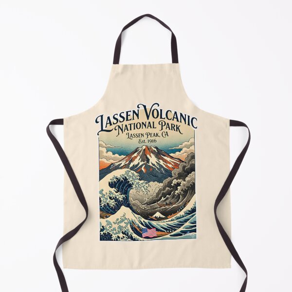 Item preview, Lassen Peak Great Wave Ukiyo-e Sticker designed and sold by EvergreenPark - Tee Studio.