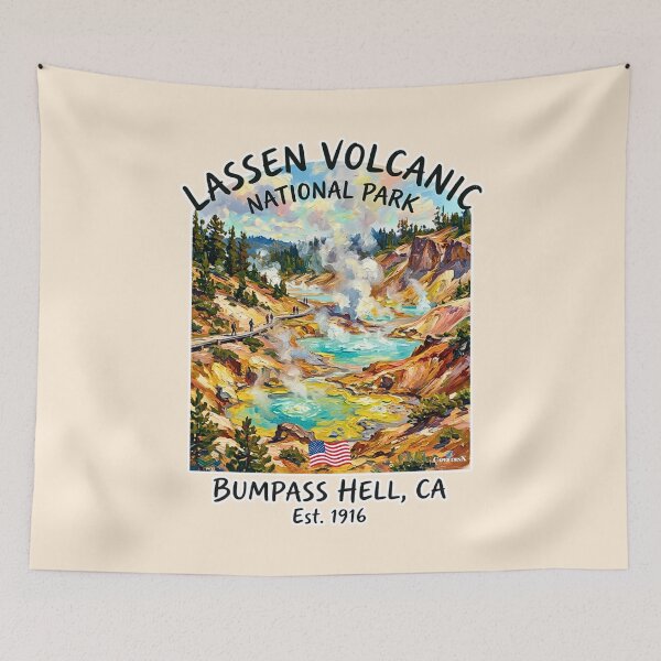 Item preview, Bumpass Hell Lassen Volcanic Park designed and sold by EvergreenPark - Tee Studio.