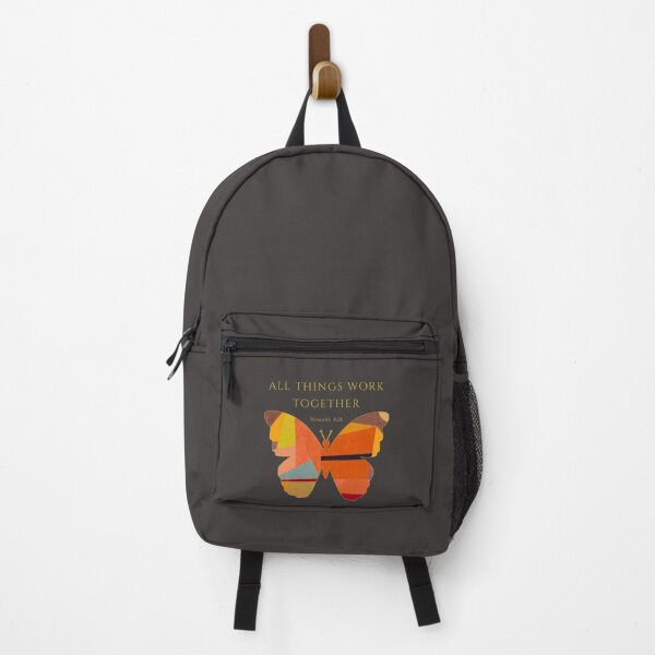 Item preview, ALL THINGS WORK TOGETHER | Romans 8:28 | Christian Butterfly designed and sold by KittenAndCo.