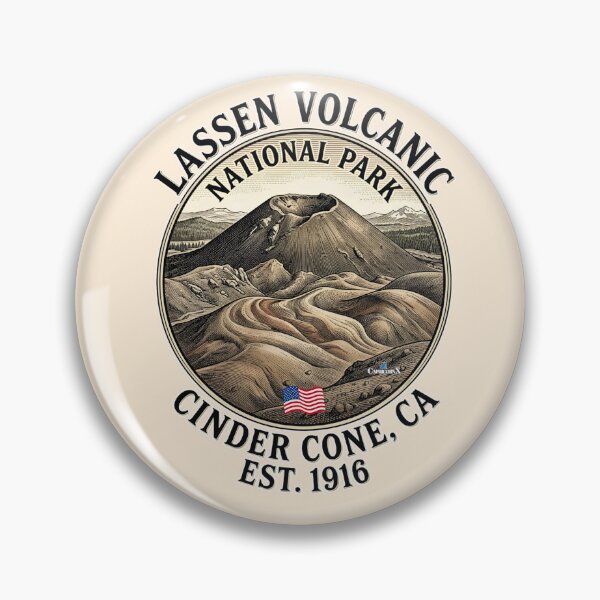 Item preview, Lassen Volcanic Cinder Cone Sticker designed and sold by EvergreenPark - Tee Studio.