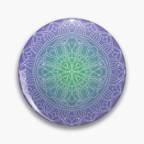 Item preview, Blue and White Lace Mandala designed and sold by Kelly Dietrich Mandala & Fractal Art.