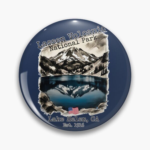 Item preview, Lake Helen Lassen Volcanic Sticker designed and sold by EvergreenPark - Tee Studio.