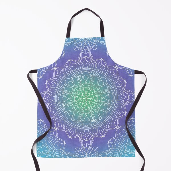 Item preview, Blue and White Lace Mandala designed and sold by Kelly Dietrich Mandala & Fractal Art.