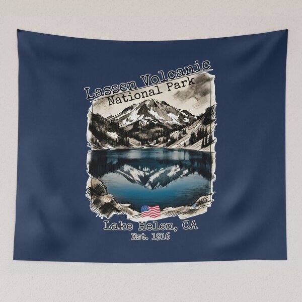 Item preview, Lake Helen Lassen Volcanic Sticker designed and sold by EvergreenPark - Tee Studio.