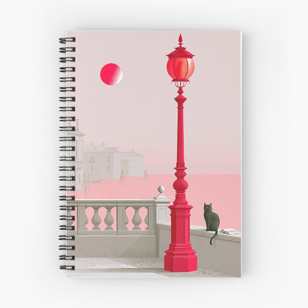 Item preview, Pop art illustration of a cat on a wall with a street lamp designed and sold by Schmidsi.