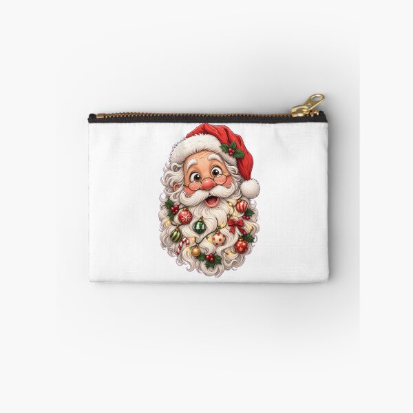 Item preview, Funny Santa with Christmas Baubles Beard | Festive Christmas Illustration designed and sold by MotylekAnia.