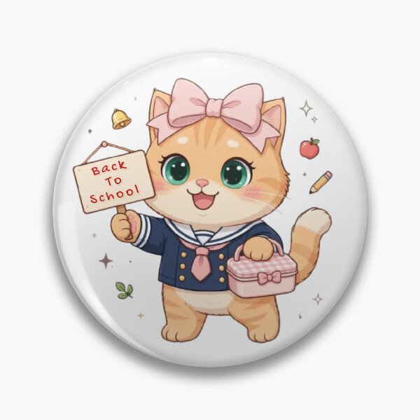 Item preview, Cute Back To School Cat Uniform First Day Lunchbox designed and sold by Moody Vibes Studio.