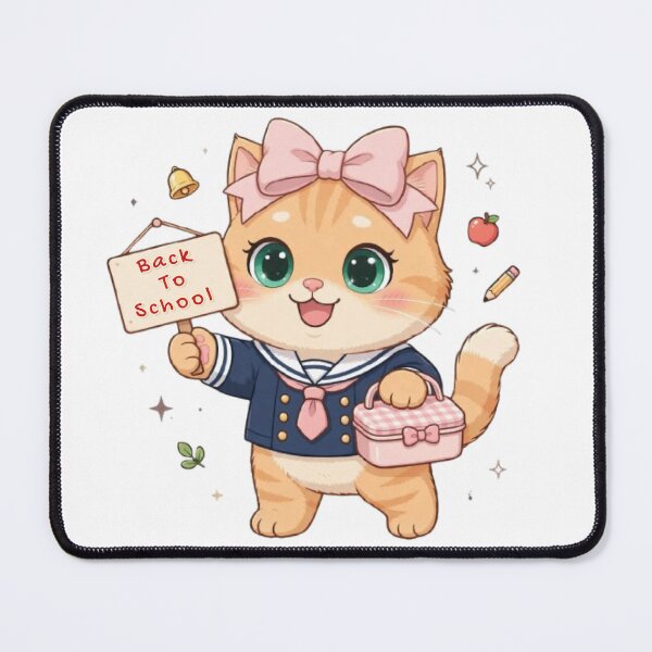 Item preview, Cute Back To School Cat Uniform First Day Lunchbox designed and sold by Moody Vibes Studio.