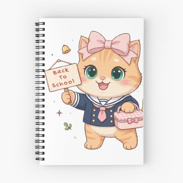 Item preview, Cute Back To School Cat Uniform First Day Lunchbox designed and sold by Luna's World - Moody Vibes Studio.