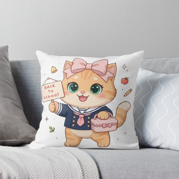 Item preview, Cute Back To School Cat Uniform First Day Lunchbox designed and sold by Moody Vibes Studio.
