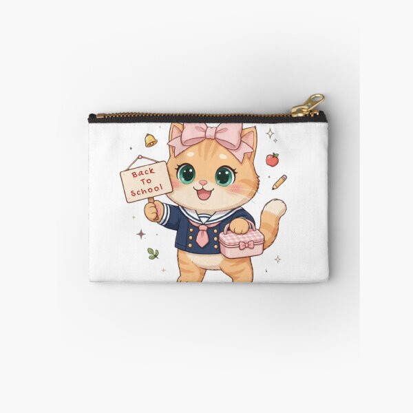 Item preview, Cute Back To School Cat Uniform First Day Lunchbox designed and sold by Moody Vibes Studio.