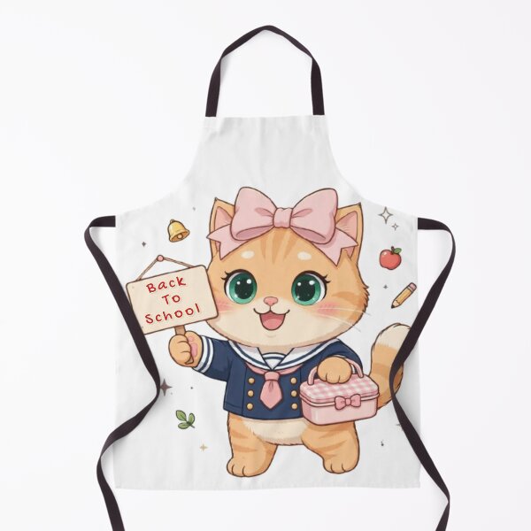Item preview, Cute Back To School Cat Uniform First Day Lunchbox designed and sold by Moody Vibes Studio.