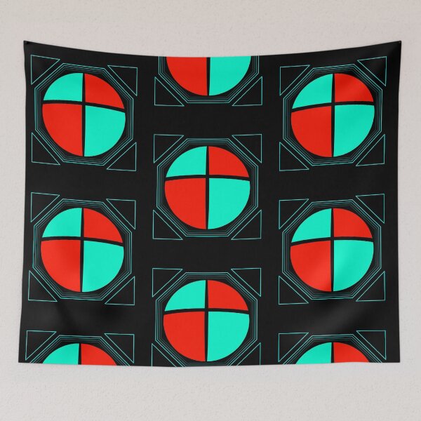 Item preview, Cyberpunk Neon Geometric Abstract Planet Art designed and sold by VOIDXX.