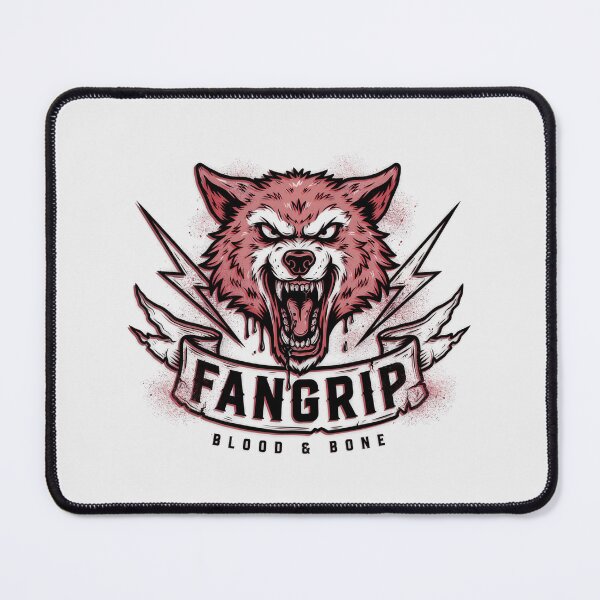 Item preview, Fangrip Red Wolf Snarling Fangs Deathcore Graphic designed and sold by Enea Kelo.