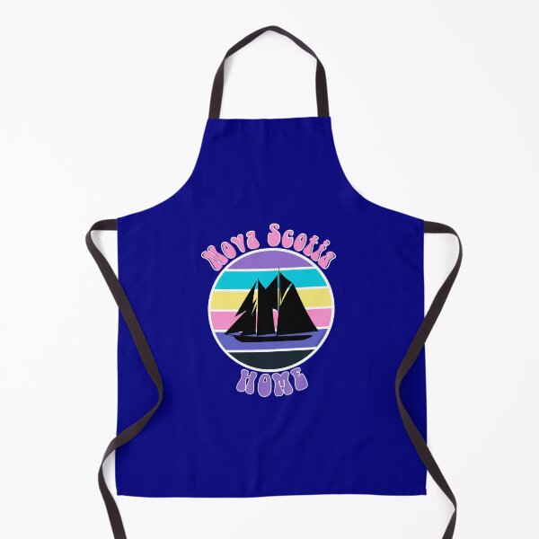 Item preview, 80s Nova Scotia Retro Circle with Bluenose Schooner designed and sold by Kevin Cameron.
