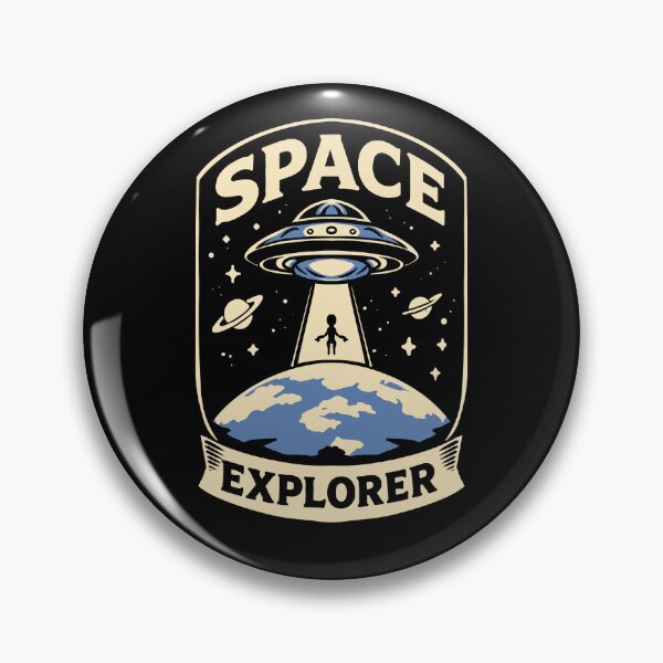 Item preview, Space Explorer UFO Vintage Retro T-Shirt Design designed and sold by phsycartwork.