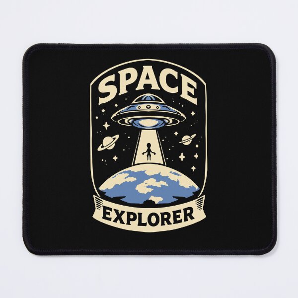 Item preview, Space Explorer UFO Vintage Retro T-Shirt Design designed and sold by phsycartwork.