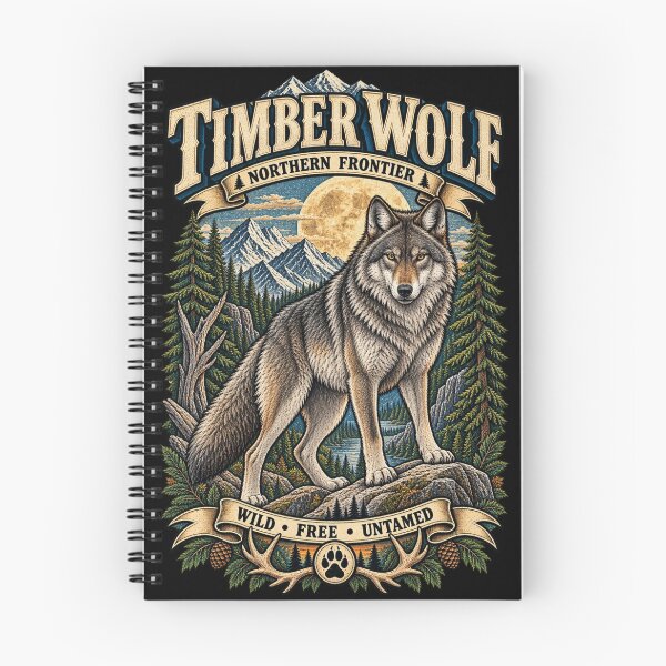 Artikelvorschau, Timber Wolf Northern Frontier entworfen und verkauft von KrungiT Design .