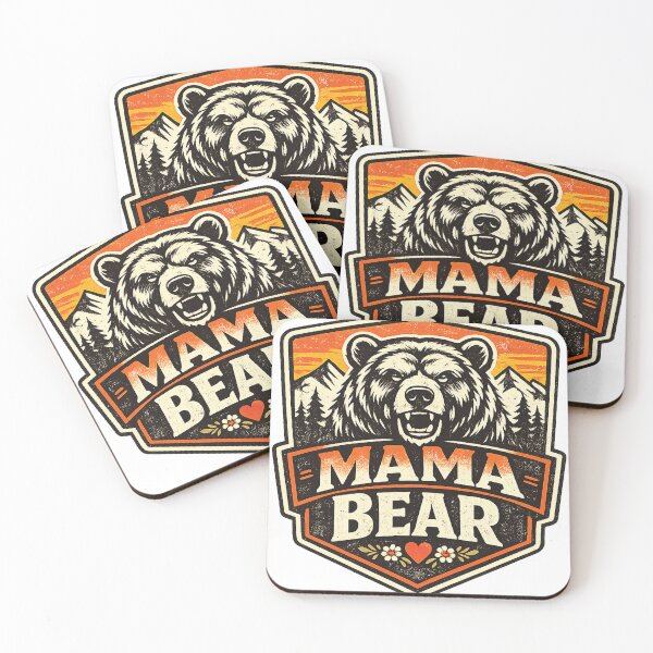 Item preview, Mama Bear – Retro Vintage Outdoor Mom Gift & Mother's Day Quote designed and sold by phassystore.