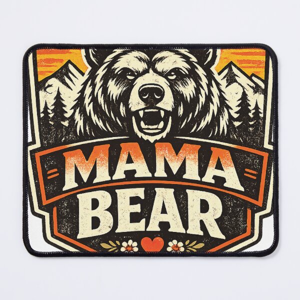 Item preview, Mama Bear – Retro Vintage Outdoor Mom Gift & Mother's Day Quote designed and sold by phassystore.