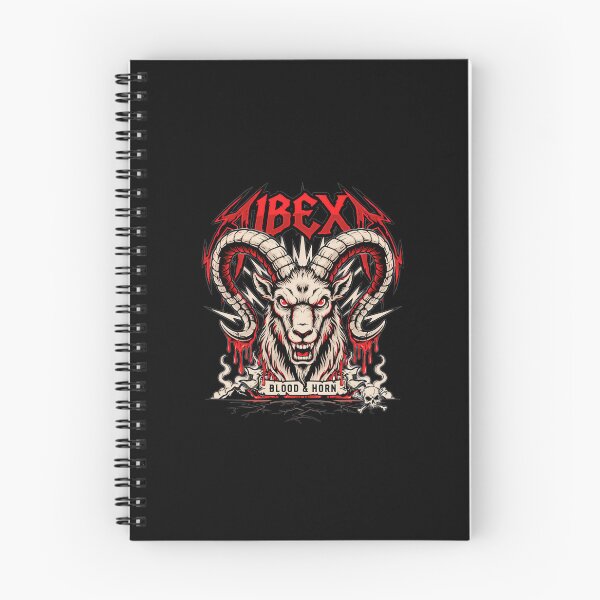 Item preview, Ibex Blood And Horn Mountain Goat Skull Deathcore Graphic designed and sold by Enea Kelo.