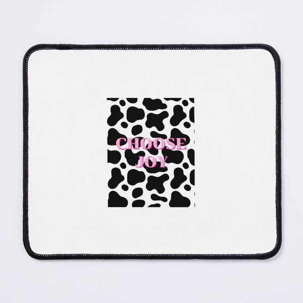 Item preview, Cow print, black and white, pink text quote designed and sold by By The Moon.