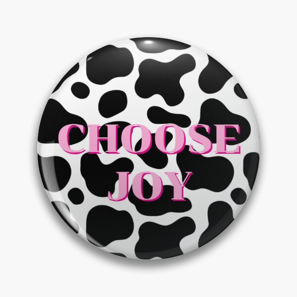 Item preview, Cow print, black and white, pink text quote designed and sold by By The Moon.