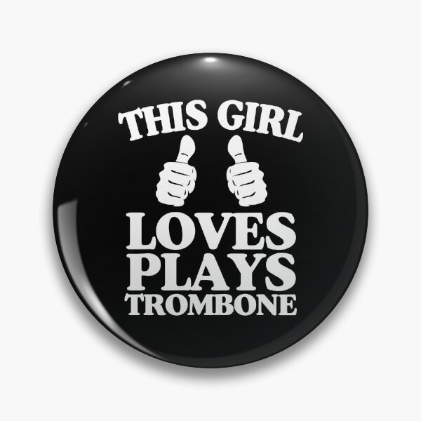 Item preview, This Girl Plays Trombone Two Thumbs designed and sold by Rock Paper T-Shirts.