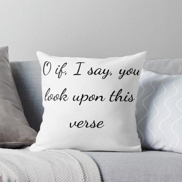 Item preview, “O if, I say, you look upon this verse” - handwriting black designed and sold by ariksworld.