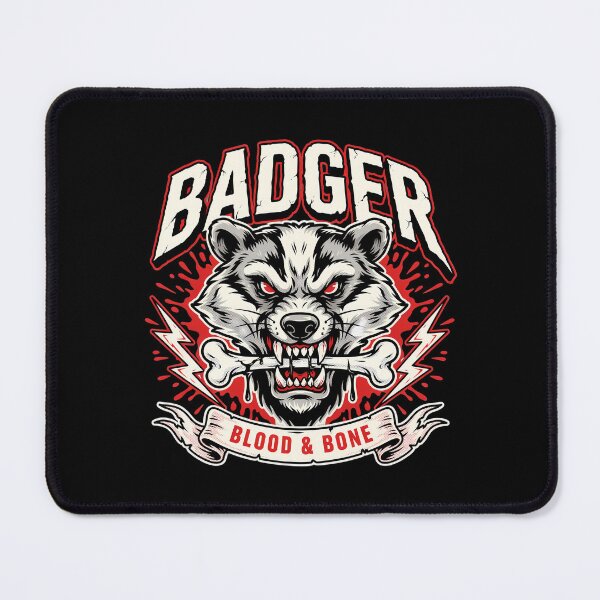 Item preview, Badger Blood And Bone Crunching Fangs Graphic designed and sold by Enea Kelo.