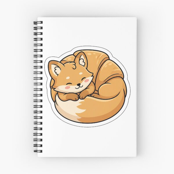 Item preview, French Croissant Fox - Buttery Pastry Animal Sticker designed and sold by SimpleP.