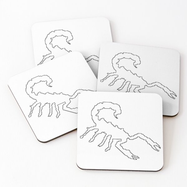 Item preview, Minimalist Pixel Art Scorpion Illustration designed and sold by FoxPix.