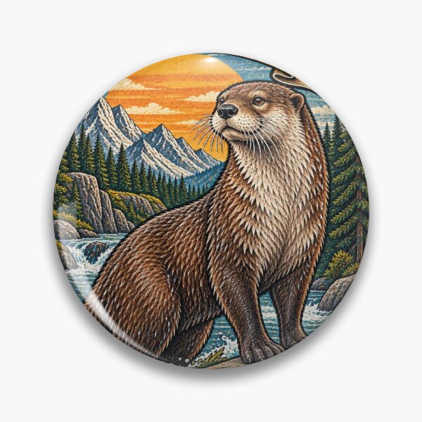 Item preview, Wild River Otter designed and sold by KrungiT Design .