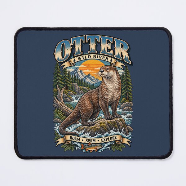 Item preview, Wild River Otter designed and sold by KrungiT Design .