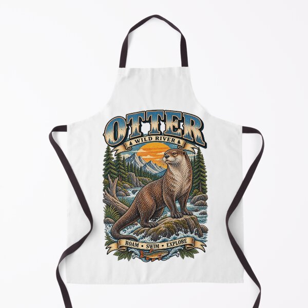 Item preview, Wild River Otter designed and sold by KrungiT Design .