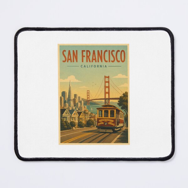 Item preview, San Francisco Vintage – Golden Gate | California Retro Travel Poster designed and sold by Vintage city life.