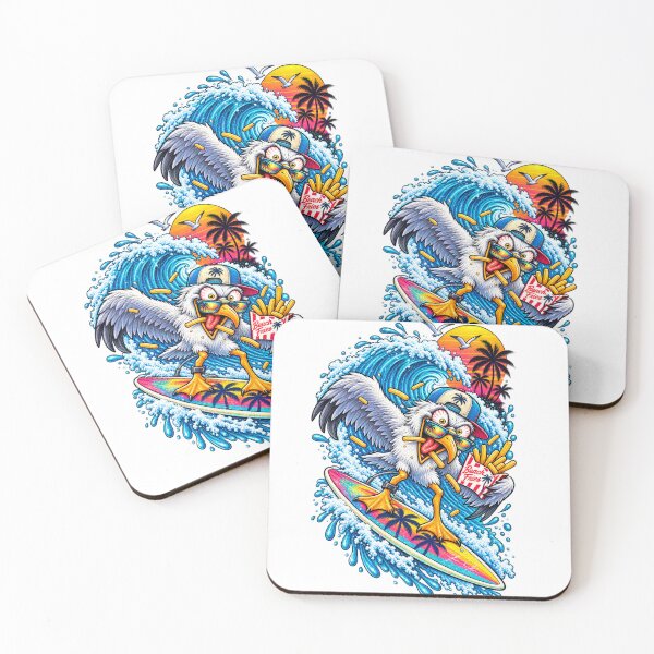 Item preview, Seagull Stealing Beach Fries  designed and sold by Mick G Designs.