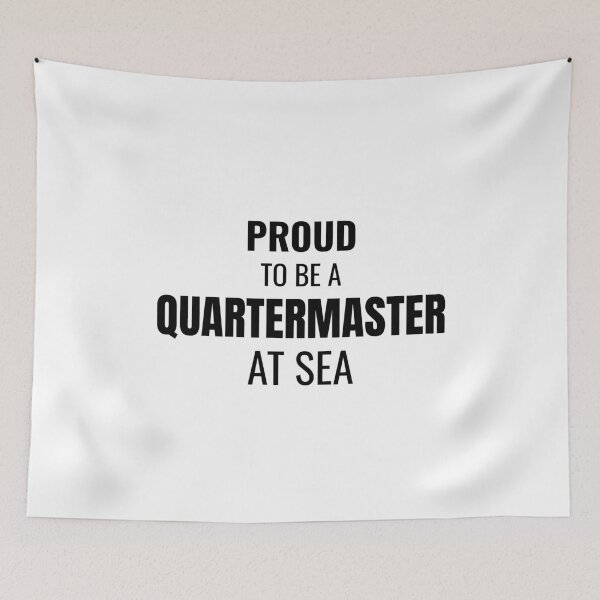 Item preview, Proud to be a Quartermaster at Sea (Black) designed and sold by ShipCrewNation.