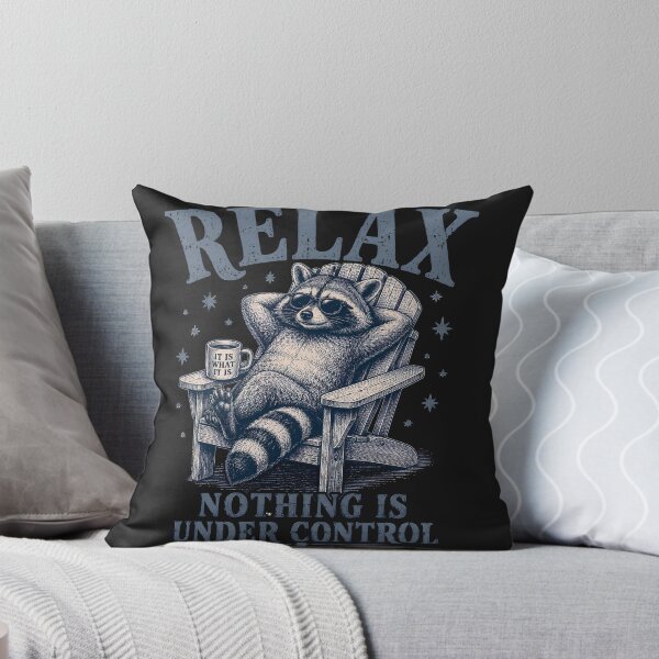 Item preview, Relax Nothing Is Under Control T-Shirt, Sarcastic Humor Shirt, Ironic Meme Shirt, Boxy Cropped Shirt, Funny Anxiety Shirts designed and sold by greatmar1.