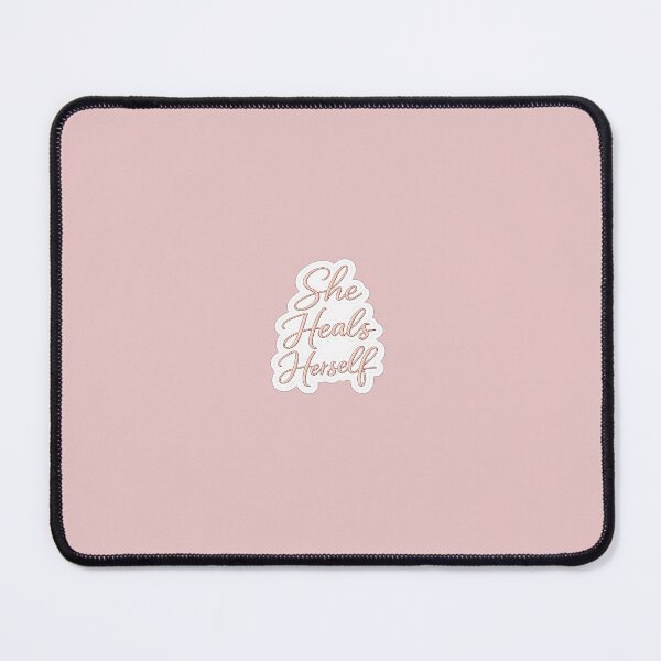Item preview, She Heals Herself Sticker | Feminine Healing & Self Love Quote | Rose Gold Affirmation designed and sold by PawsAndpetalstudio.