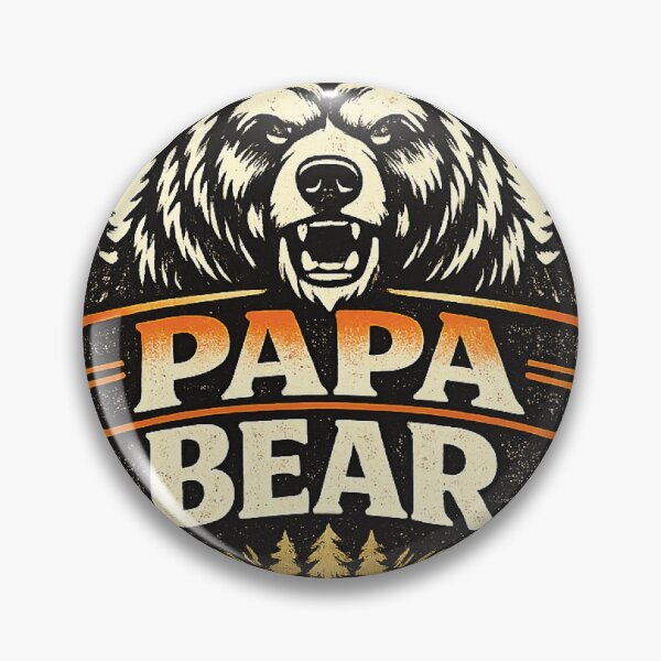 Item preview, Papa Bear – Retro Vintage Outdoor Dad Gift & Father's Day Quote designed and sold by phassystore.
