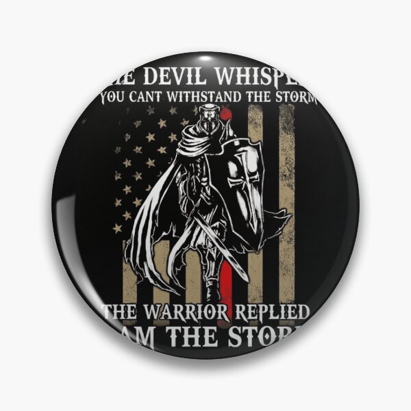 Item preview, The Devil Whispers I Am The Storm Warrior Knight Templar US Flag designed and sold by haitrieuic96.