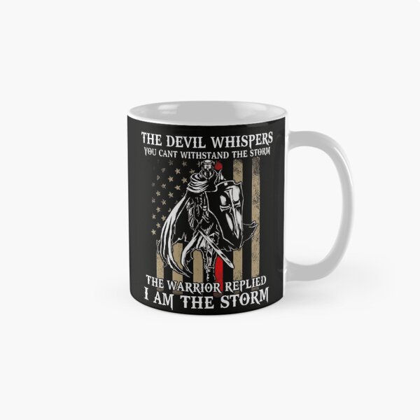 Item preview, The Devil Whispers I Am The Storm Warrior Knight Templar US Flag designed and sold by haitrieuic96.