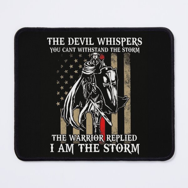Item preview, The Devil Whispers I Am The Storm Warrior Knight Templar US Flag designed and sold by haitrieuic96.
