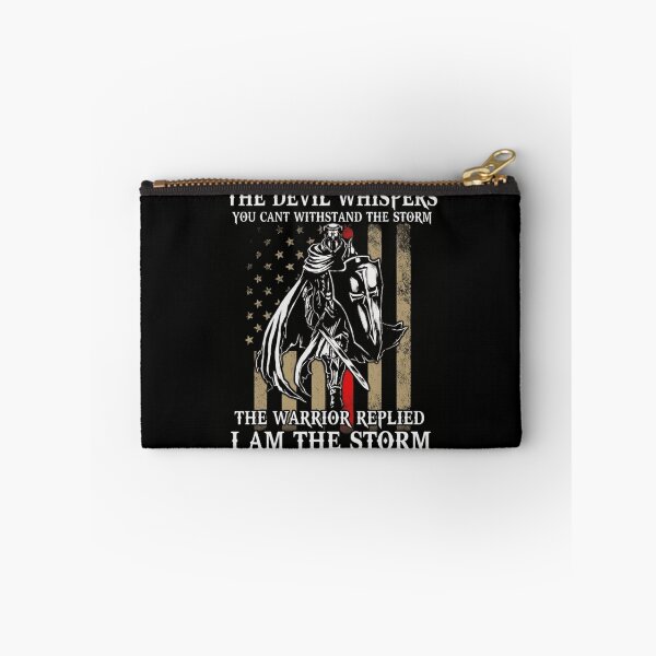 Item preview, The Devil Whispers I Am The Storm Warrior Knight Templar US Flag designed and sold by haitrieuic96.