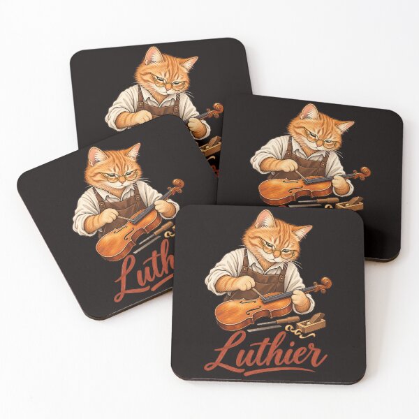 Item preview, Luthier Cat – Violin Maker & Traditional Woodworking Craft designed and sold by Tadeusz1.